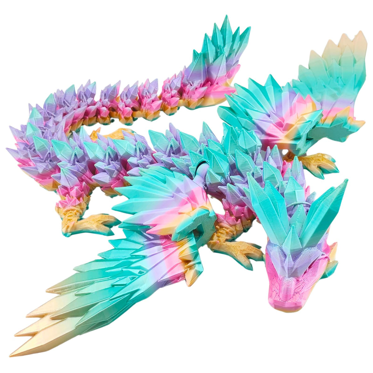 Dpcirk 3D dragon 18-inch wings in flight, bold display piece for shelves