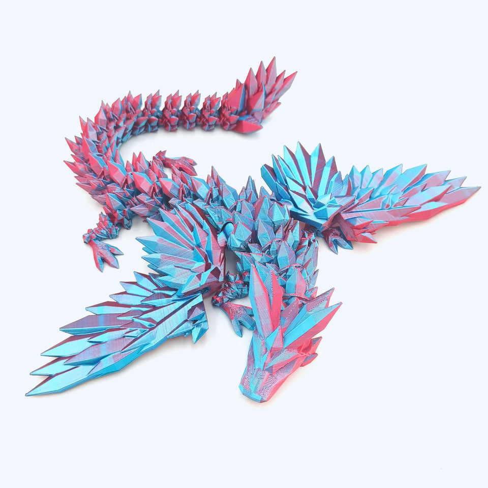 Dpcirk 18-inch flying dragon with wings elevates desk decor