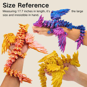 Dpcirk dual-color dragon showcases vibrant material for bright desk accents