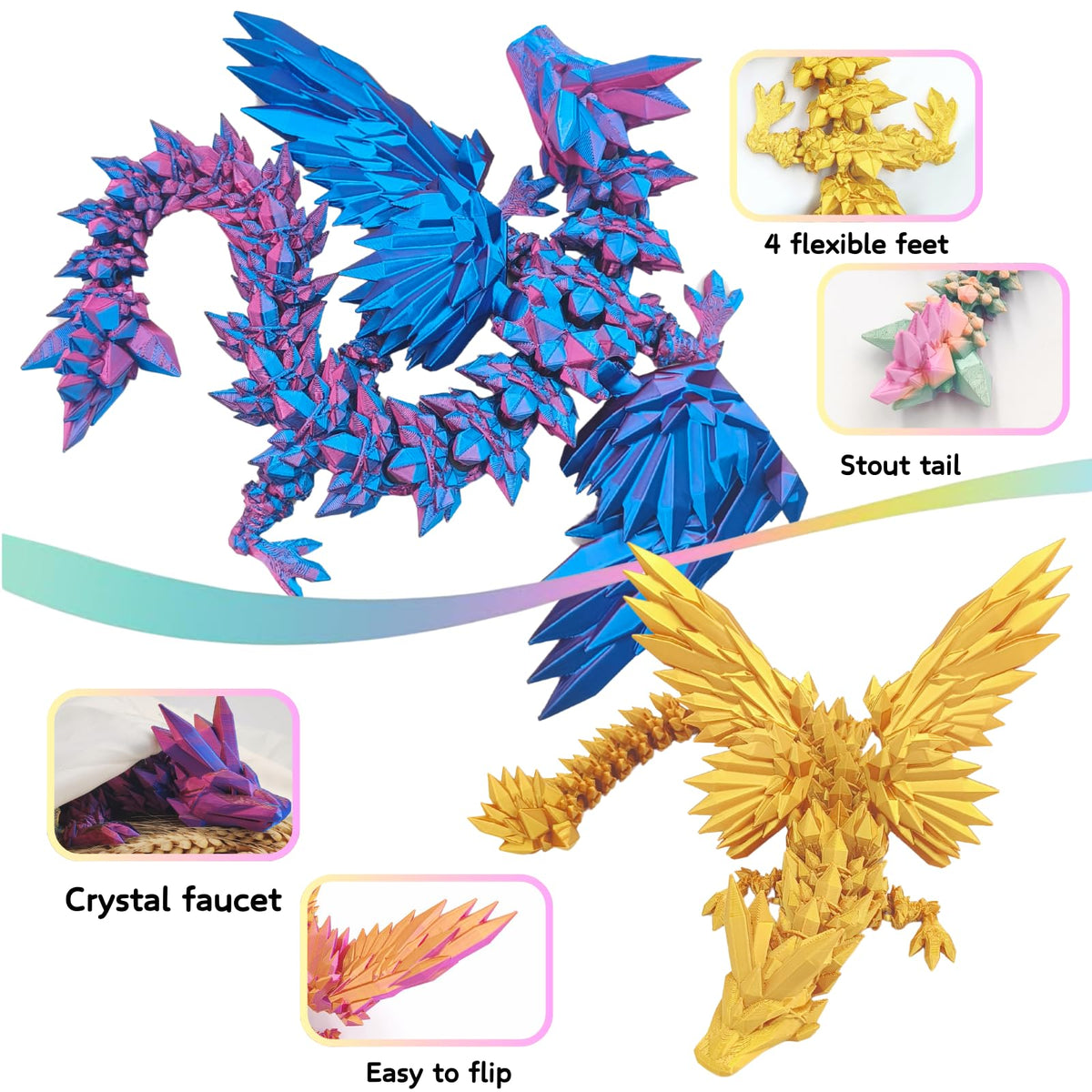 Dpcirk dragon sparkle crystal finish stands out with magical ambiance