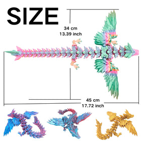 Dpcirk dual-color material dragon figure with distinctive shelf appeal
