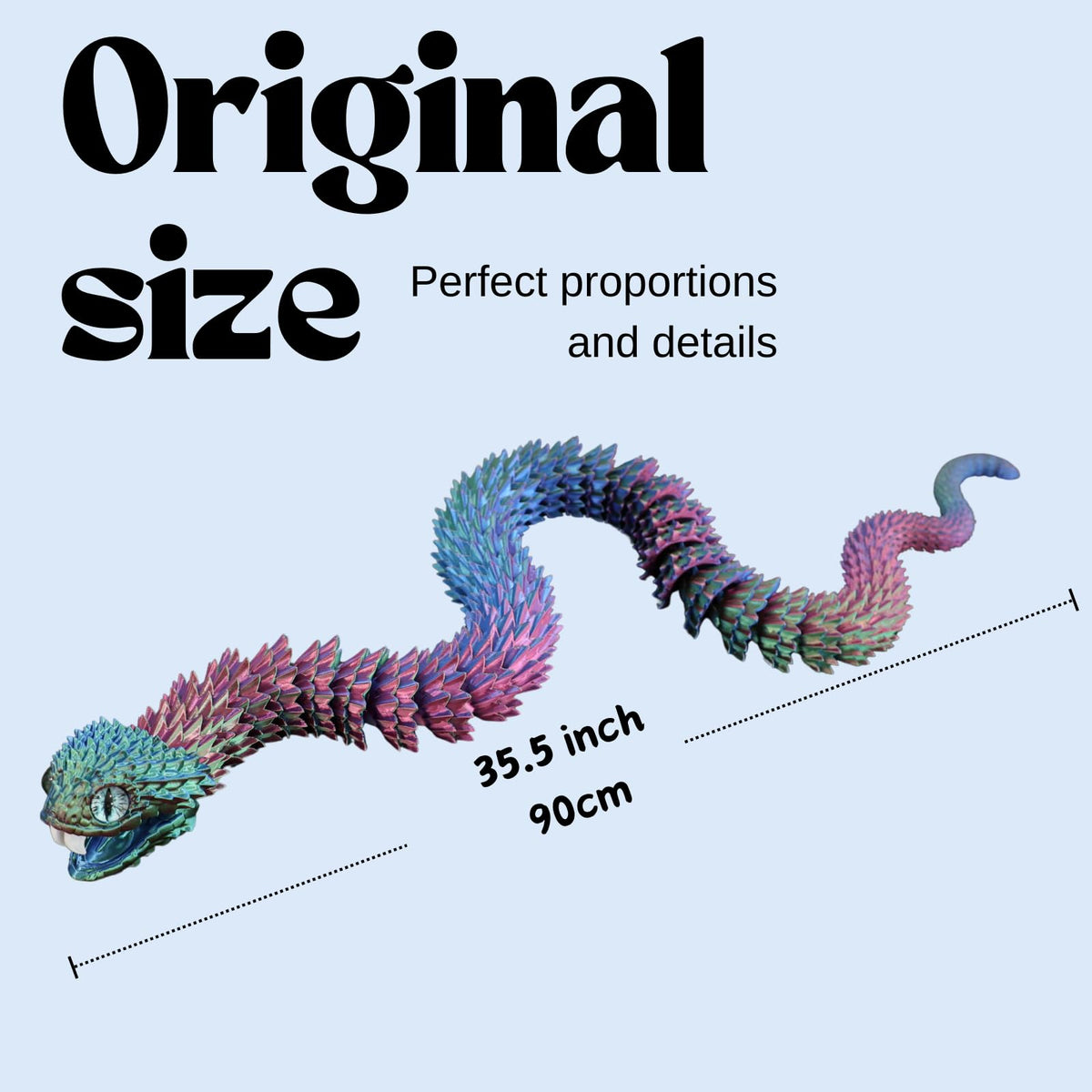 Dpcirk unique color variations snake showcases one-of-a-kind detail.