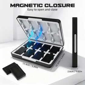 DPVPER case holds 16 cartridges for easy game planning.
