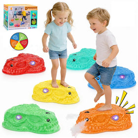 Dqoetort dinosaur stepping stone roars and lights up for engaging play