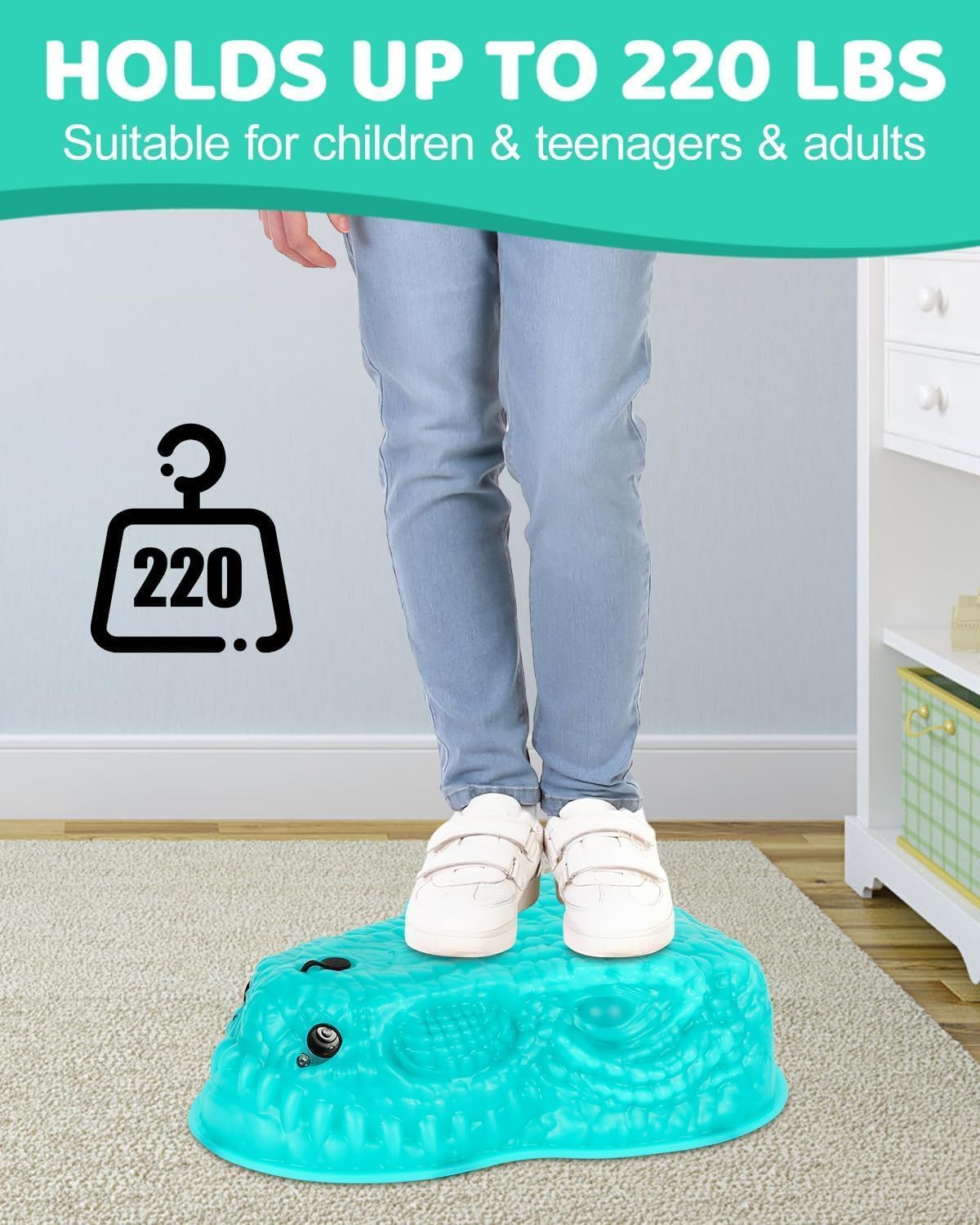 Dqoetort six-piece stepping stone set for creative layouts