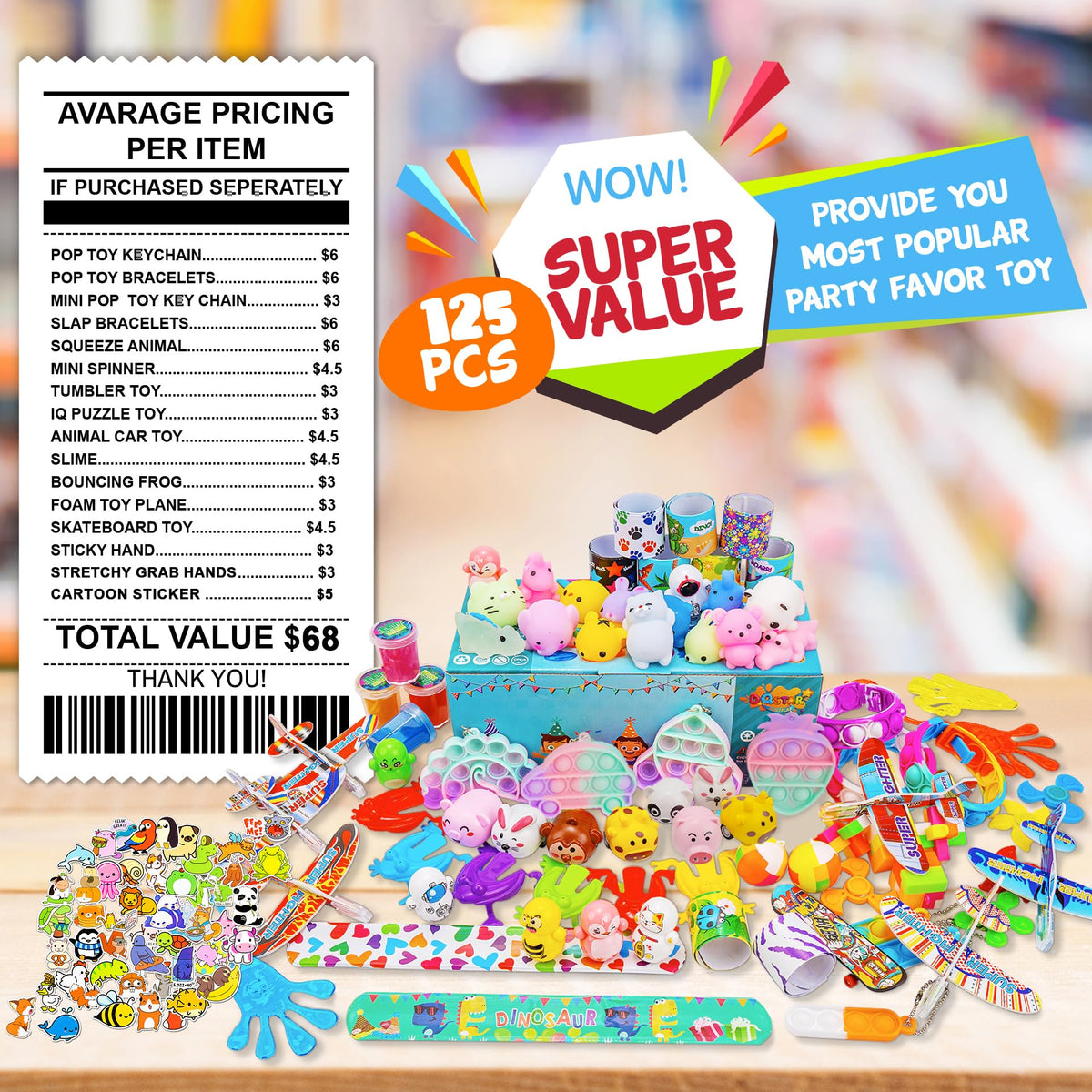 DQstar Pop Fidget Toys provide quick tactile fun to boost focus during activities