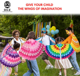 D.Q.Z Bird Costume Feather Mask enhances role-play with expressive eyes