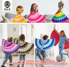 D.Q.Z Bird Costume Shoulder Straps simplify dressing for quick pretend play