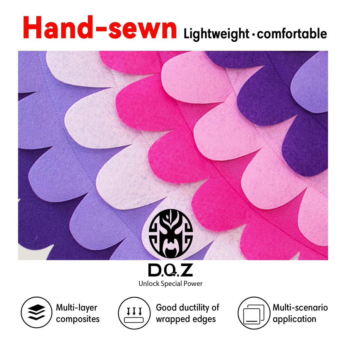 D.Q.Z Bird Costume Ten Feather Layers create lifelike movement and color