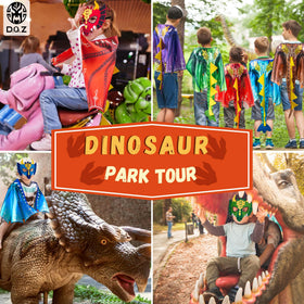 D.Q.Z dinosaur masks set for kids enhances dragon costume play