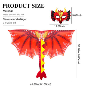D.Q.Z dinosaur masks set complements wings for pretend play