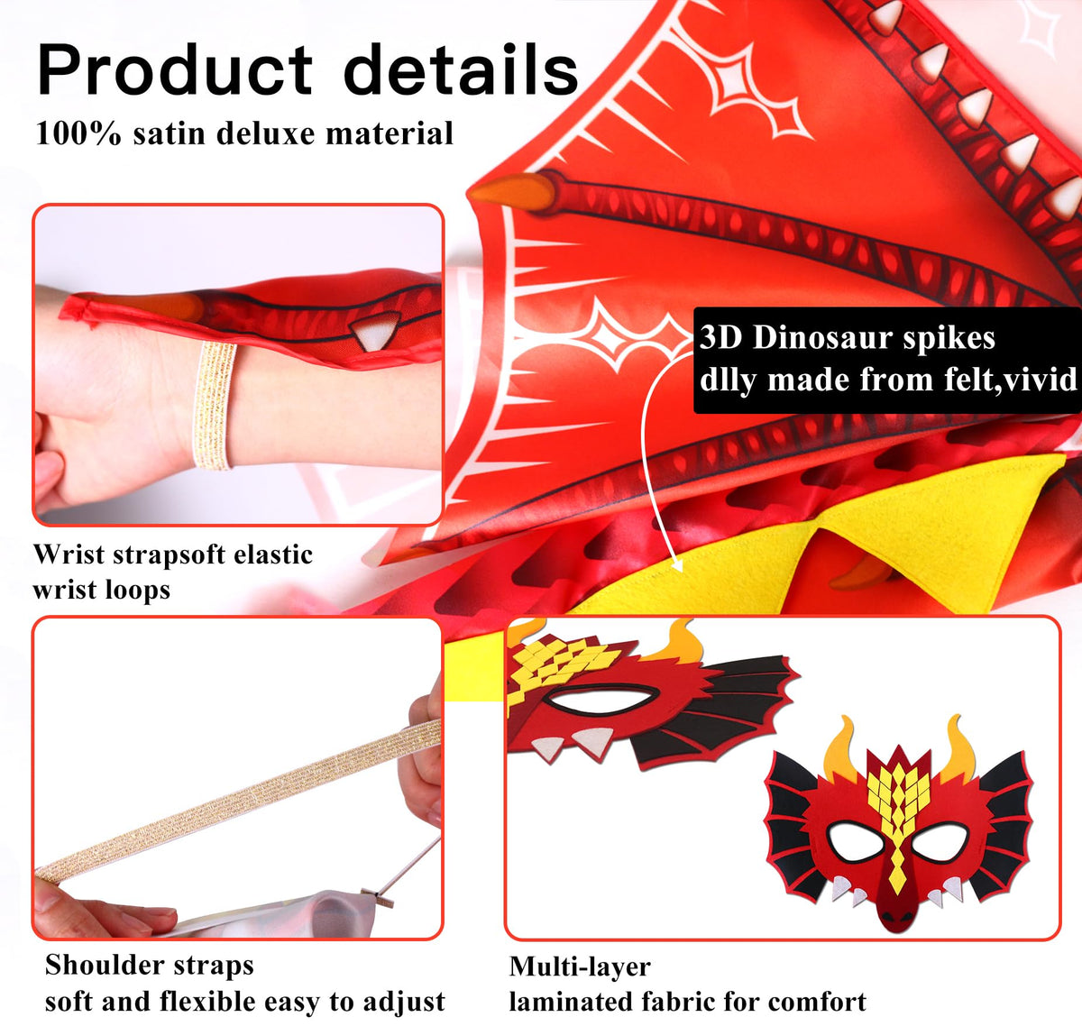 D.Q.Z dinosaur masks set adds flexible dino imagery for party favors