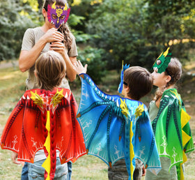 D.Q.Z dinosaur wings blue for bold dress-up and parade-ready looks