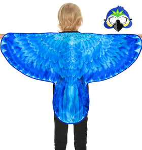 DQ.Z eagle costume wings and mask set for outdoor pretend play.