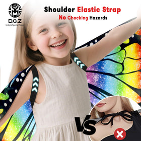 DQZ flexible 3D butterfly headband moves with kids for comfortable wear