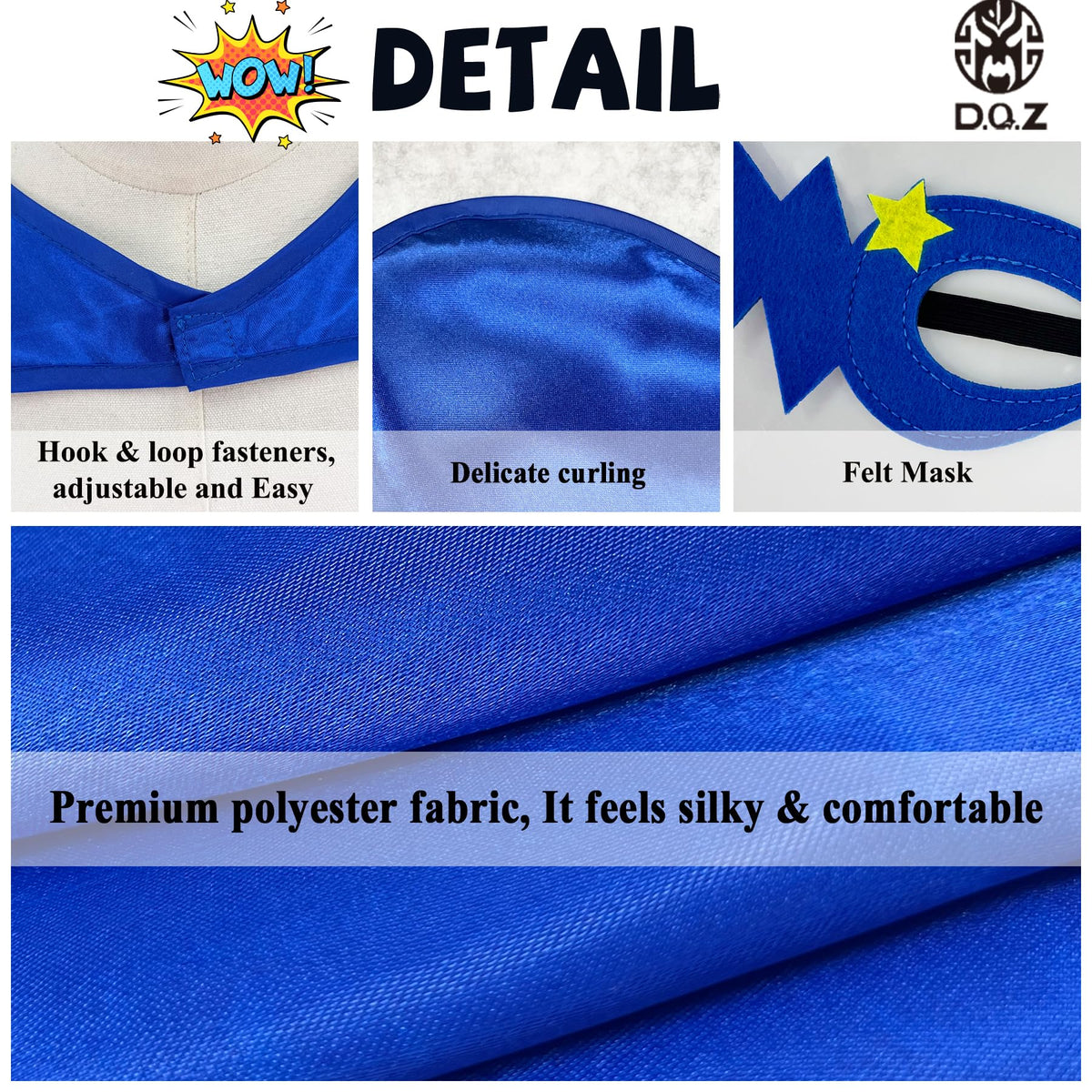DQZ kid roleplay scene blue cape showcasing creative play