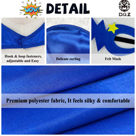 DQZ kid roleplay scene blue cape showcasing creative play