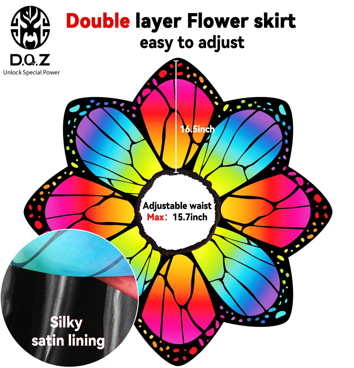 DQZ soft headband with fluttering butterflies for a cute final touch.