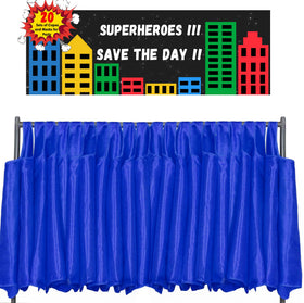 DQZ cape blue dress-up action for group superhero play
