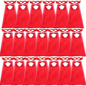 DQZ 20-set superhero capes pack in red inspires imaginative dress-up play