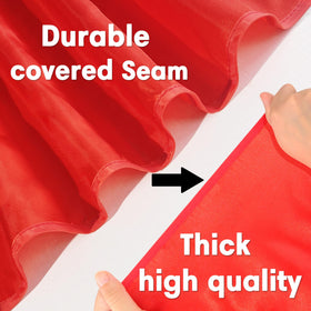 D.Q.Z Clear care instructions help keep capes vibrant after washes.
