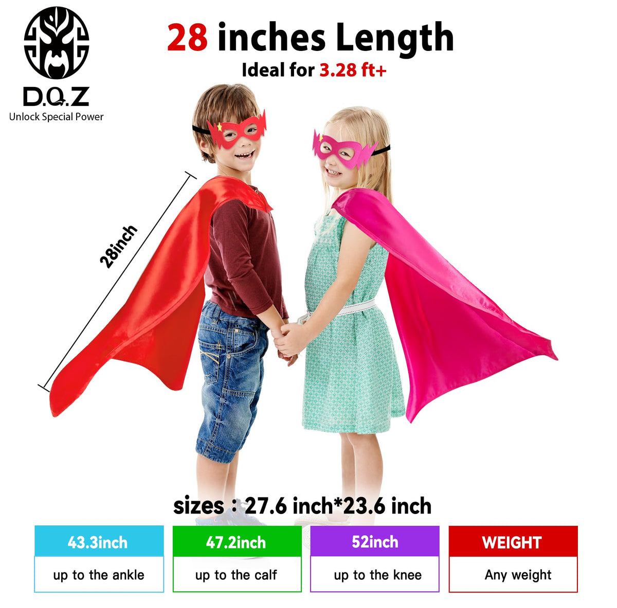 D.Q.Z Dress-up kits encourage creativity and social play among children.