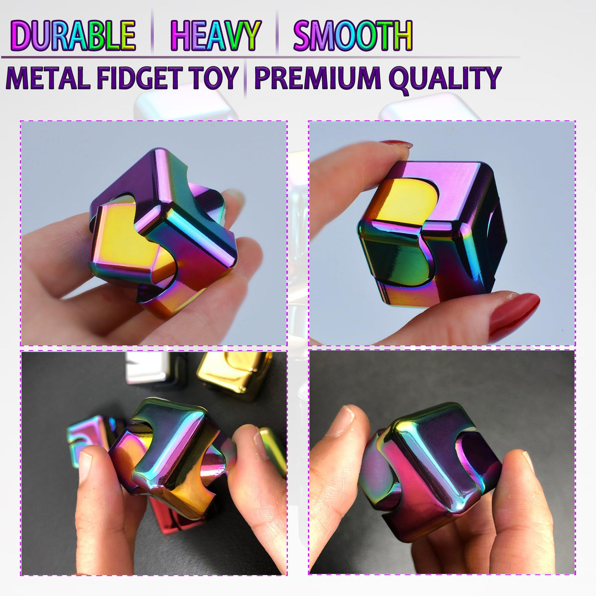 Dr.Kbder fidget spinner cube close-up bearing emphasizes quality construction