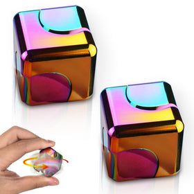 Dr.Kbder fidget spinner cube front view—compact desk toy for focus and calm