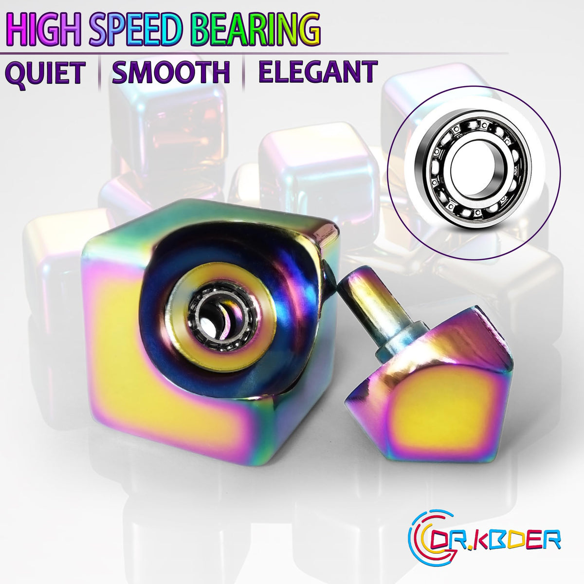 Dr.Kbder fidget spinner cube in pocket demonstrates easy on-the-go use
