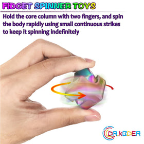 Dr.Kbder fidget spinner cube top-down shot highlights smooth spinning
