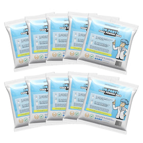 Dr. Party foam powder pack 10-pack delivers long-lasting foam for events.