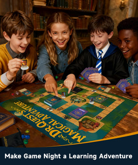 Dr. Quest's Magical Adventure Wizard Host image promoting teamwork and guided discussion.