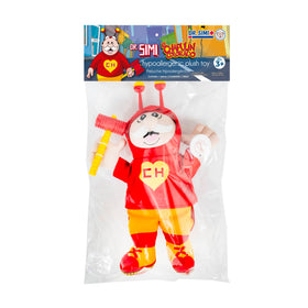 Dr. Simi × El Chapulín Colorado plush craftsmanship, celebrating inclusive work