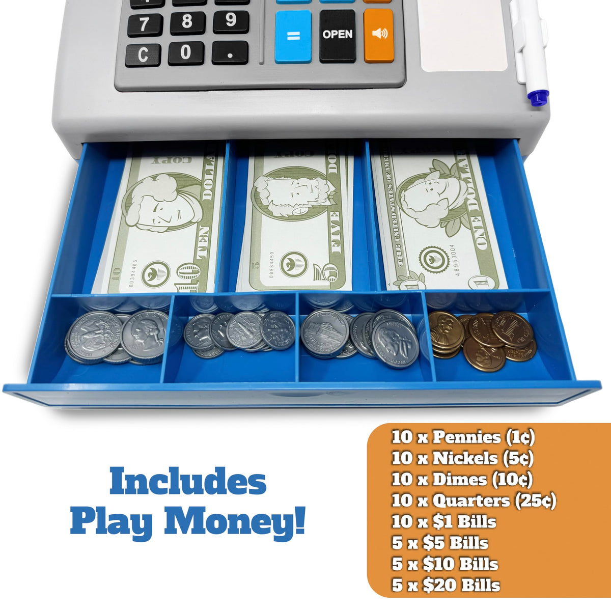 Dr. STEM Toys bank card for simulated checkout interactions.
