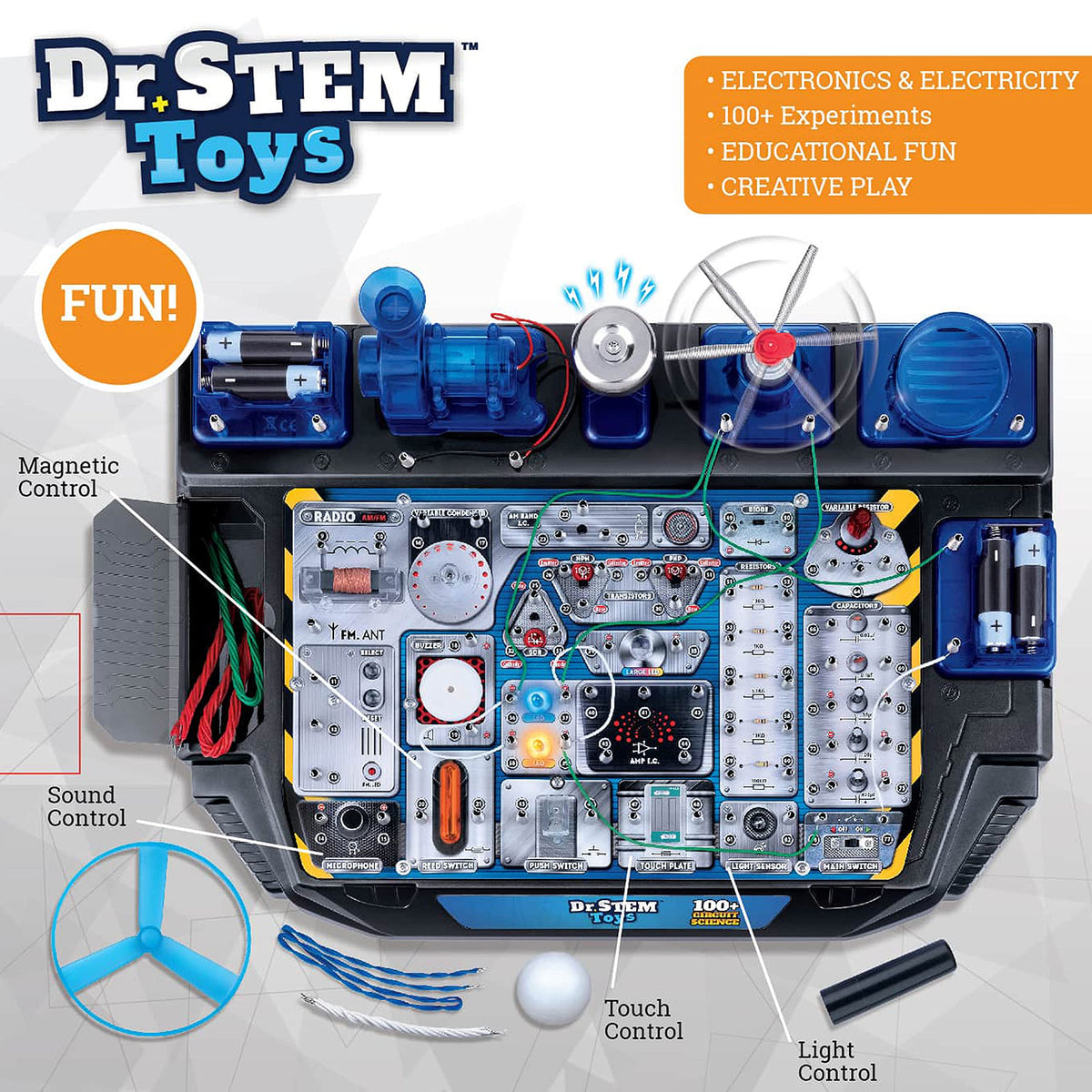 Dr. STEM Toys floating ball demo with interactive feedback