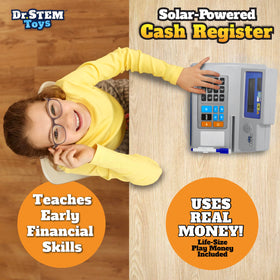 Dr. STEM Toys 40 fake coins for counting and making change.