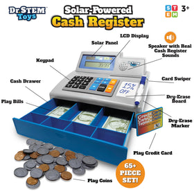 Dr. STEM Toys 25 pretend money bills for realistic financial play.