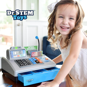 Dr. STEM Toys credit and bank cards simulate real checkout scenarios