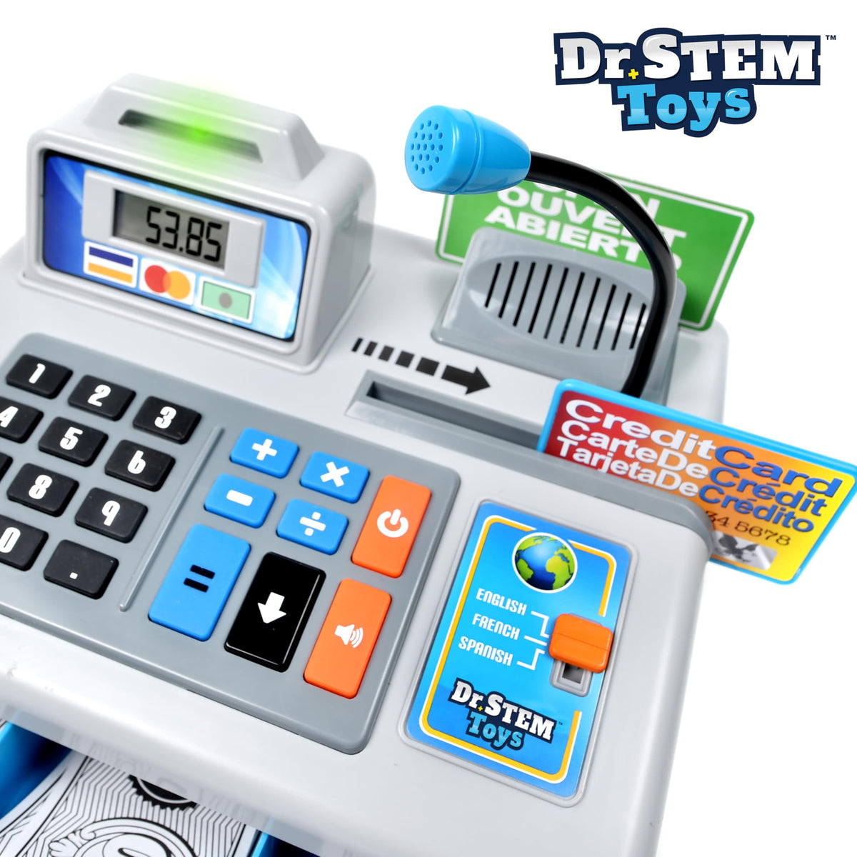 Dr. STEM Toys play money coins aiding counting during pretend store