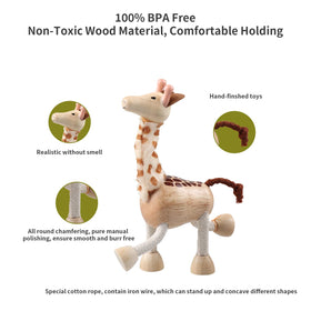 Drachompa bendable chimpanzee toy ideal for creative storytelling and hand-eye coordination
