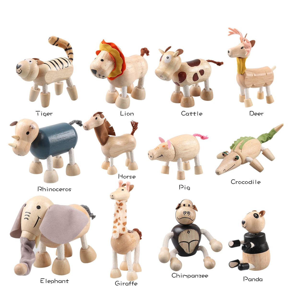 Drachompa bendable panda figure great for decor and hands-on learning
