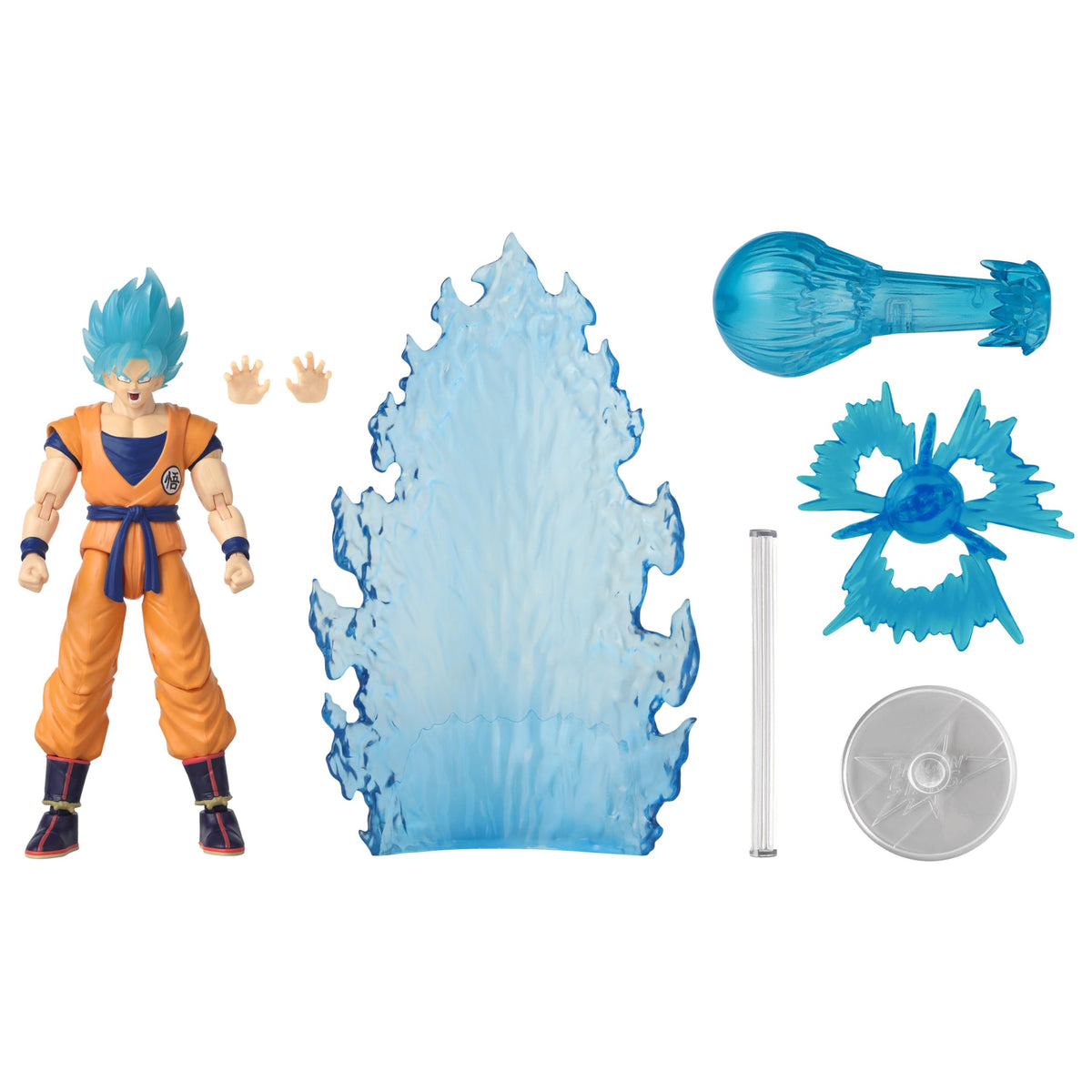 Visual scale comparison of SS Blue Goku with other figures
