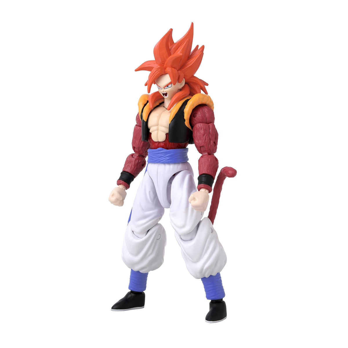 Gogeta thumb activated feature in dynamic fighting pose