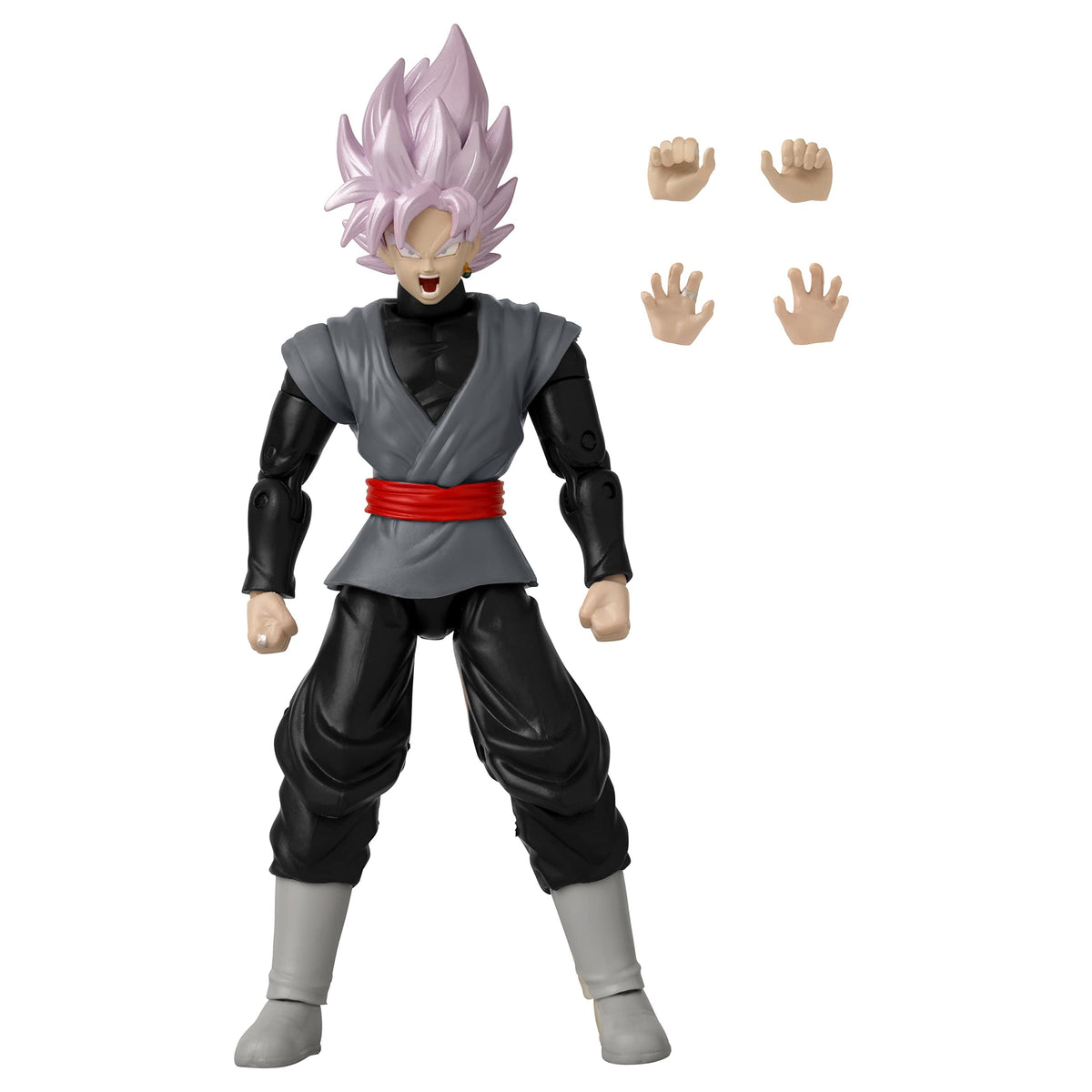 Goku Black Rose with power-up accessories enhances poseability and battle scenes