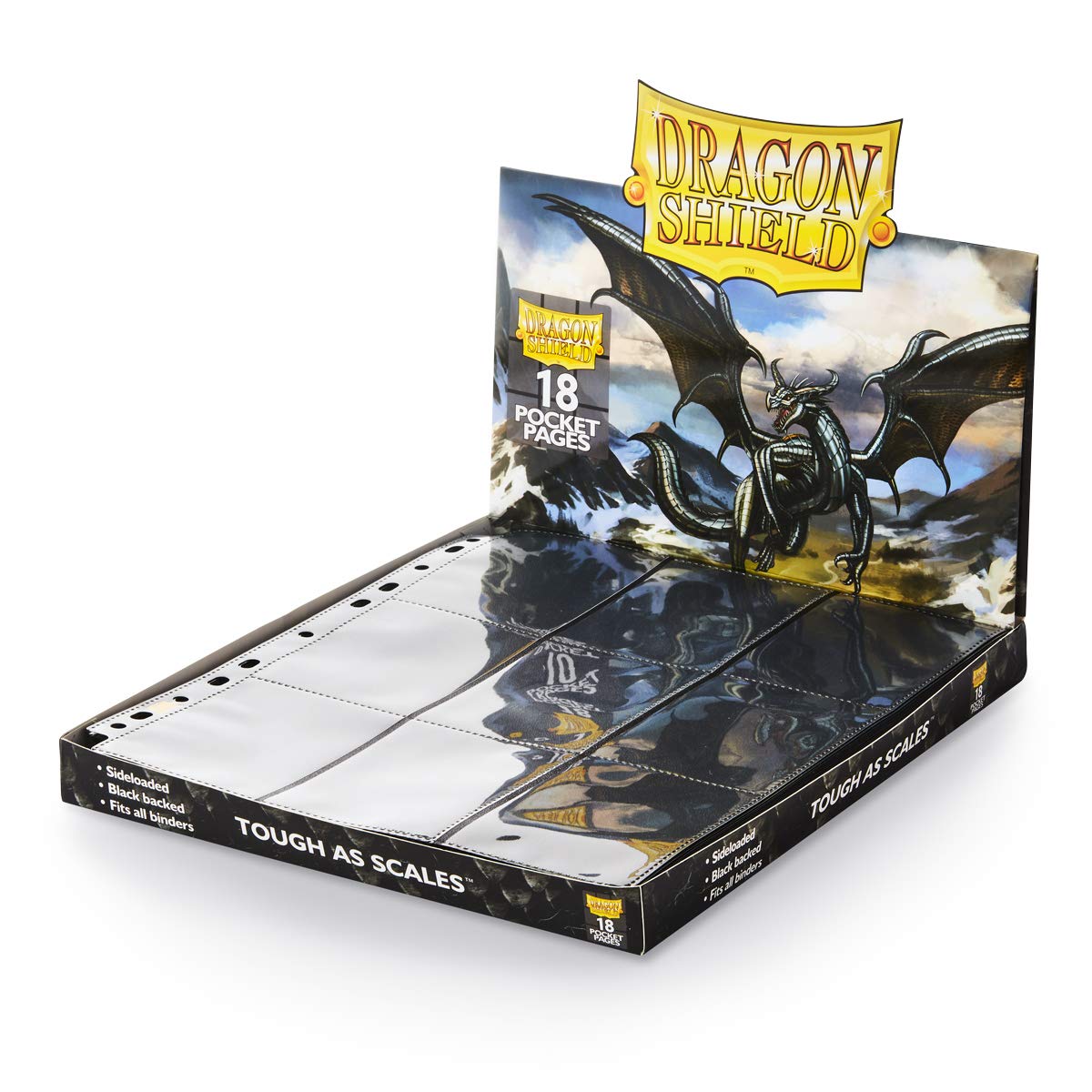 Dragon Shield Arcane Tinman AT-10301 Portfolio front view with 18-pocket collectors black for organized card storage.