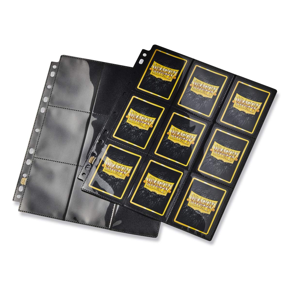 Dragon Shield Arcane Tinman AT-10301 Portfolio open pages showing 18-pocket layout and clear pockets.