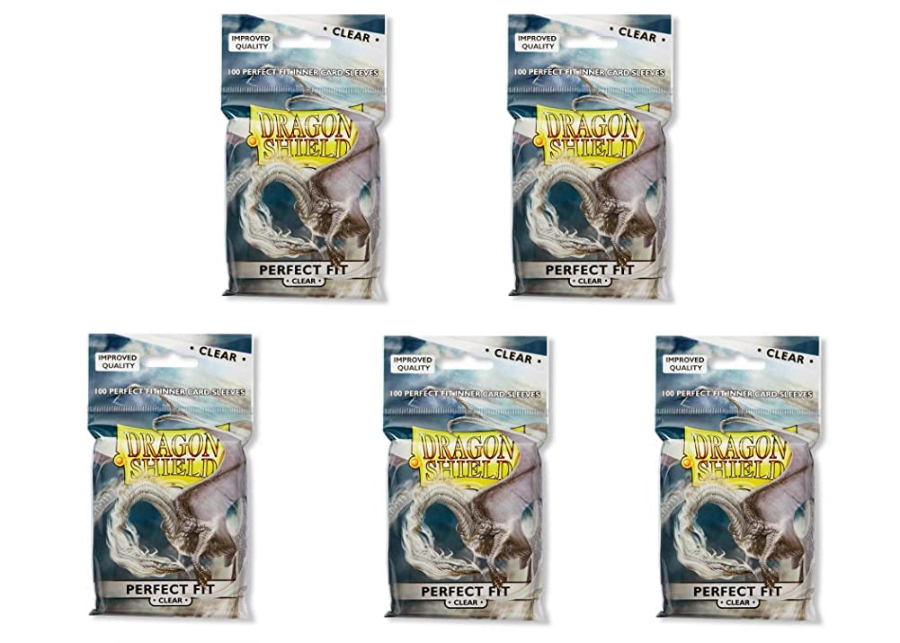 Dragon Shield inner sleeve clear standard size view protecting cards.