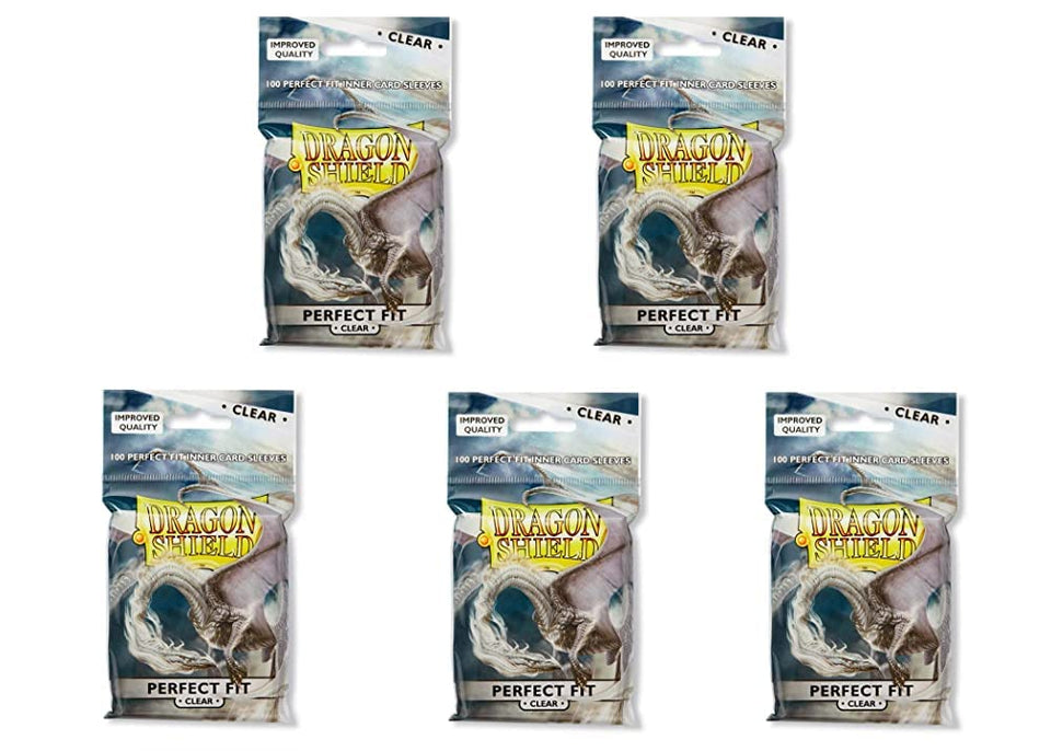 Dragon Shield inner sleeve clear standard size view protecting cards.