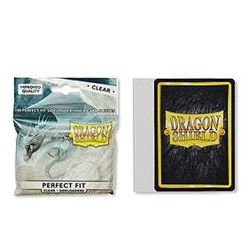 Dragon Shield inner sleeve clear closeup demonstrates visibility for standard 63x88 mm cards.