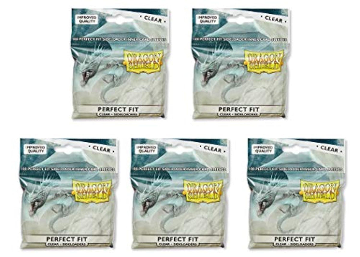 Dragon Shield inner sleeve sideloader clear standard size protects 100 cards per pack.
